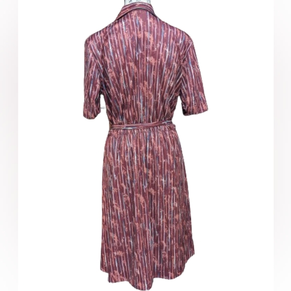Touch of Class vintage belted  midi shirtdress 324 - Picture 3 of 8